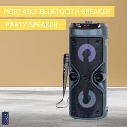 SACRO 4210 (WIRELESS BLUETOOTH TOWER SPEAKER) Stereo Sound Quality With wired MicR68 30 W Bluetooth Tower Speaker-picture-25