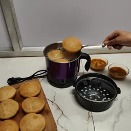 maitri enterprise Multifunctional Fast Electric Kettle,Personal Cooker Boil Water,Milk M73 Egg Cooker, Food Steamer, Rice Cooker, Travel Cooker image 1