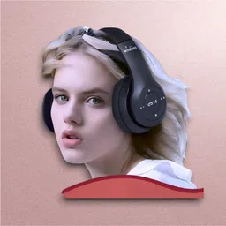 house of common Folding Bluetooth Headset with Quick Bass Reflex_H9 Bluetooth & Wired Headset image 1