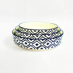 qimacplus Ceramic Mixing Bowl Bowl Stylish Premium Serving Bowl set /Salad Tray (5.5 inch,6.5inch,7.5inch)-picture-14