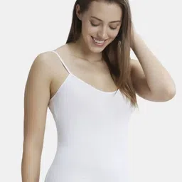jockey Women White Camisole image 5