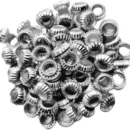 harry enterprises Silver Cut brass 50 pcs Pigeon Foot Ring Bird Shoulder Guard-picture-16