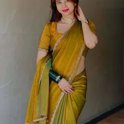 harlin Solid/Plain Bollywood Art Silk Saree-picture-27