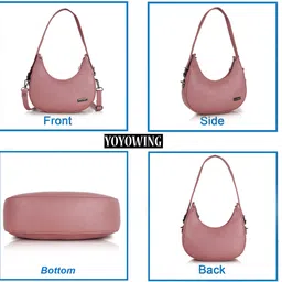 yoyowing Women Pink Hobo image 3