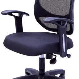 vistro Fabric Office Adjustable Arm Chair-picture-13