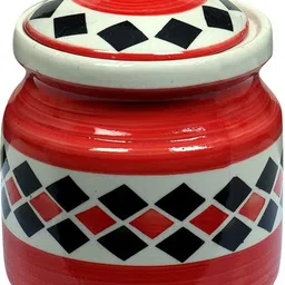 raj royal Ceramic Pickle Jar - 1250 ml image 1