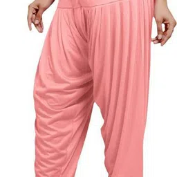 afra Cotton Blend Solid Patiala image 3