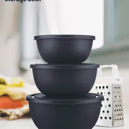 classic essentials Stainless Steel Storage Bowl Microwave Safe Mixing Bowl Set Of 3 Navy Blue (500ml, 750ml,1250ml), image 5