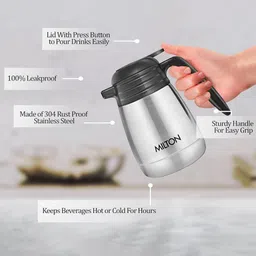 milton 0.6 L Stainless Steel Kettle Jug image 3