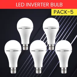 syara 12W Emergency Inverter Bulb, Rechargeable Emergency Led Bulb For Power CutsIW105 4 hrs Bulb Emergency Light image 1