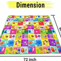 white popcorn Plastic Baby Play Mat image 4