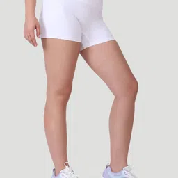 woomfox Solid Women White Tights image 3