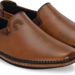 rising wolf Synthetic Leather Lightweight Slip On for Daily Use | Mild Waterproof Protection Slip On For Men image 1