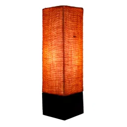 brightdaisy Century Mustard Natural Fiber Shade Table Lamp With Wood Base image 4