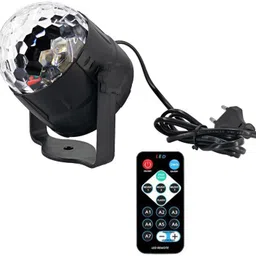 house of common Music Sensor Disco Dj Light with Remote 7 Color Mode Party Stage Disco Light Single Disco Ball-picture-23