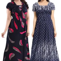 nayra enterprieses Pack of 2 Women Nighty-picture-33