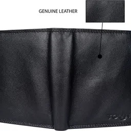tough Men Formal Black Genuine Leather RFID Wallet - Regular Size image 4