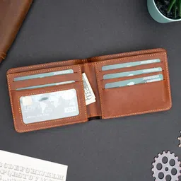 sy gifts Men Tan Artificial Leather Wallet image 2