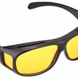 Night Vision HD Glass Cycling Goggles (Yellow)-image-14