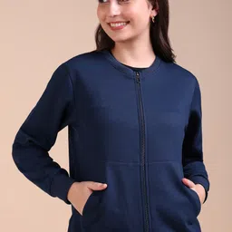 adyavastram Women Full Sleeve Solid Sweatshirt image 1