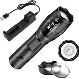 regals choice Outdoor Camping Flashlight – Bright LED Torch Lamp 4 hrs Torch Emergency Light-picture-40