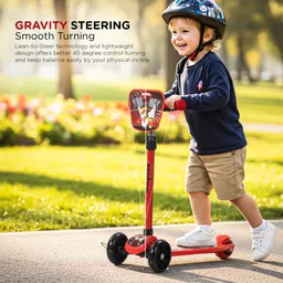 baybee Joyster Kids Kick Scooter for Kids Baby Runner Skate Scooter with LED PU Wheels image 5