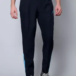shiv naresh Men Solid, Colorblock Dark Blue, Light Blue Track Pants-picture-17