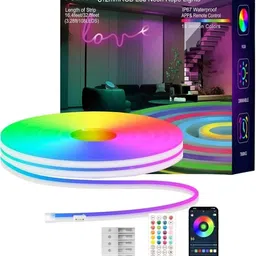 GIGMART Neon Rope Lights | RGB LED Strip Lights | App Control Smart Neon Strip Lights Light Strip-image-84