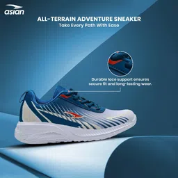 asian Toofan-10 Men's Running Shoes | Cloud Memory Foam, Mesh Upper, Grip Sole Running Shoes For Men image 4