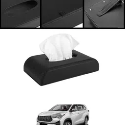 Universal Black D Shape Leatherite Tissue Holder For Car/Home-153 Vehicle Tissue Dispenser-image-91