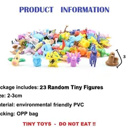 fozzo-sk Super Pokemon Cute 23 Monsters characters Tiny Toys Random Figures Kids Cartoon image 3