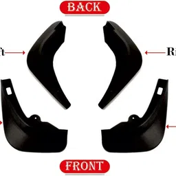 auto addict Front Mud Guard, Rear Mud Guard For Ford Fiesta Classic NA image 2