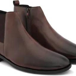 roadster SS24 6504 Mens Brown Chelsea Side Chain Boots Boots For Men image 3