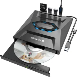 sounce USB 3.0 & Type-C External DVD/CD RW Drive with Card Reader for Laptop & Mac External DVD Writer-picture-10