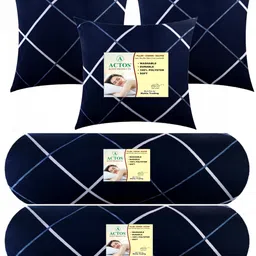 actos 3 Cushion 2 bolster Microfibre Geometric Bolster Pack of 5-picture-27