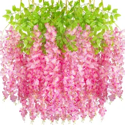 Pink Westeria Artificial Flower-image-61