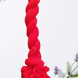 fmtrendspassion Chiffon Solid Red Women Dupatta image 4