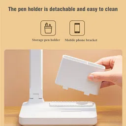 grofly Desk Lamp with Pen Holder,Study Table Night Reading Bed Side Eye Protection lamp Study Lamp image 5