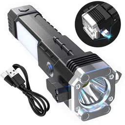 sebon 3w Rechargeable 4 modes 100 mtr Long Life High Power flashlight Torch image 1