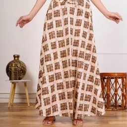 savicreation Women Printed Flared Multicolor Skirt image 2