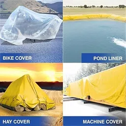 ecomesh 15FT X 12FT, 170GSM Heavy Duty Waterproof Tripal Tarpaulin Sheet Tent - For UV Resistant, Rain, Camping, Construction Sites, Transportation Covers, Temporary Shelters image 5