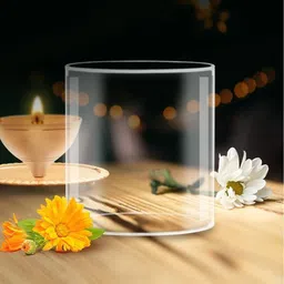 Glass Cover For Diya Height 3 Inches Width 3 Inches Glass Table Diya-image-34