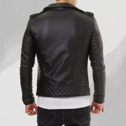 md retail Men Solid Biker/Riding Jacket image 2