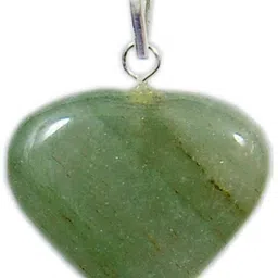 takshila gems Natural Green Aventurine Pendant Heart Shape Green Aventurine Locket Stone Pendant-picture-31