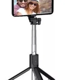ZmiZc TRIPODSelfie Stick with Tripod Stand, Bluetooth WITH LIGHT for Mobile Phone l34 Tripod Kit image 1