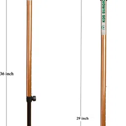 kds surgical 3 Leg Black Copper Height Adjustable Men/Women/Old People Patient Walking Stick image 3