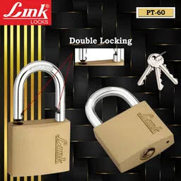 link 60mm New Square Lock | Hardened Shackle | Made In India Padlock image 3