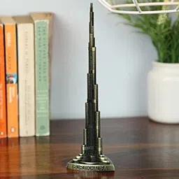 Dubai Burj Khalifa Miniature Metal Souvenir Replica Model, Small Desk Decor Gift Decorative Showpiece - 8 cm-image-38