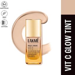 lakmé Makeup+Skincare VitC Superglow Skin Perfecting Tint Warm Sand W160 Foundation-picture-34
