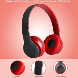 sojuba HD Sound and Bass Multifunction Wireless Earphones B47 Gaming Sports Headphone Bluetooth & Wired Headset image 2